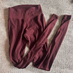 ALO Yoga Burgundy Leggings